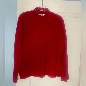 🍓6/$15🍓 Red Mock Neck Kim Rodgers Top